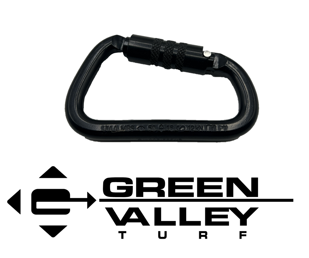 Black D Auto Twist Lock Carabiner
