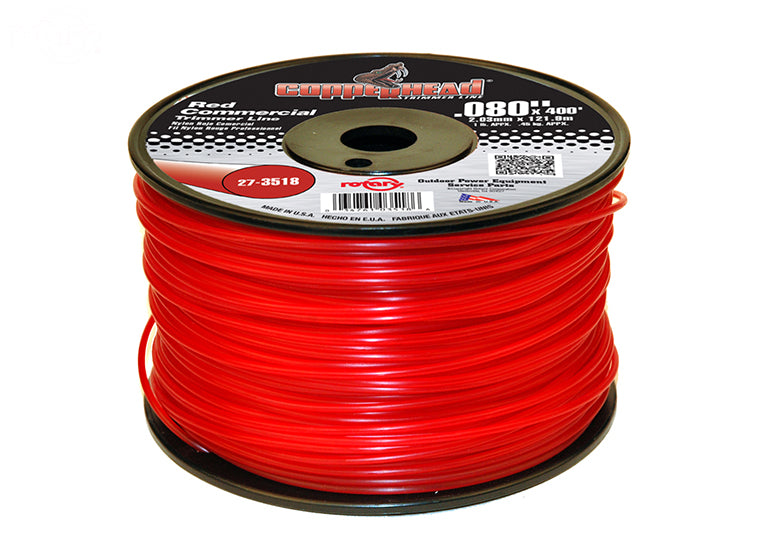 TRIMMER LINE .080 SPOOL RED 1LB
