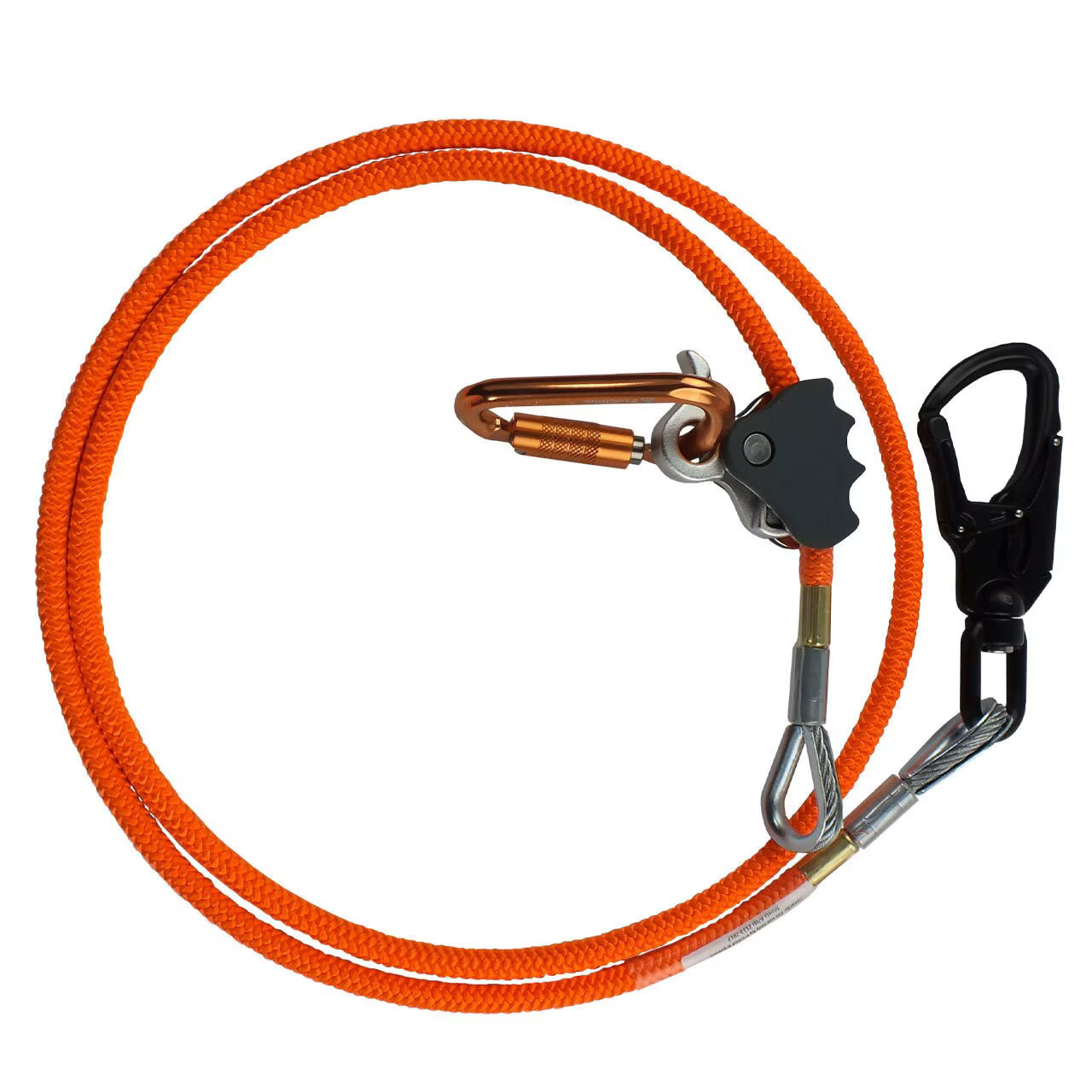 Pro Climb 5/8" x 10' Wire Core Flip Line Kit with Pro Gab