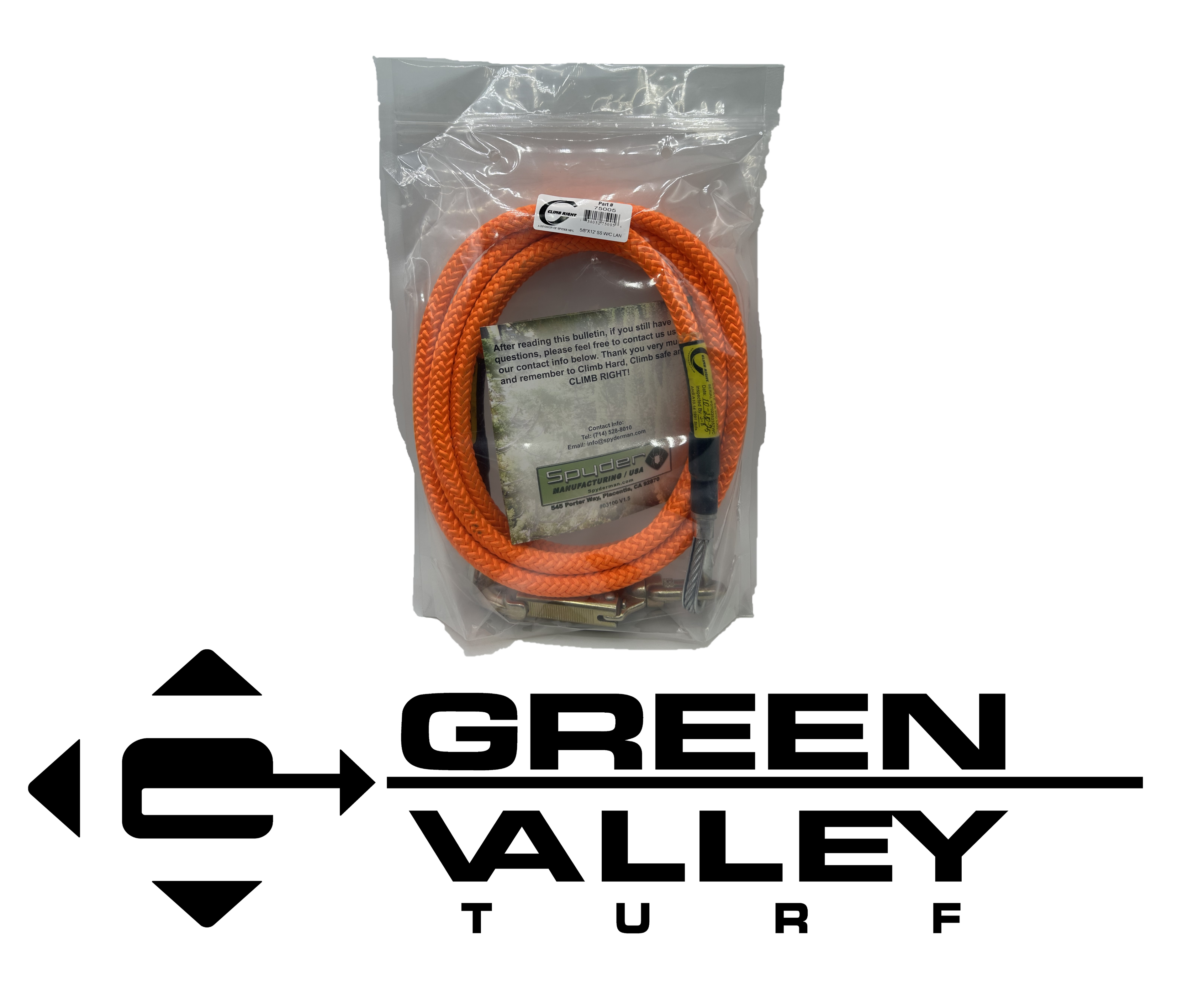 5/8" x 12' Steel Wire Core Flip Line with Swivel Snap