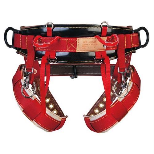 WLC-530 High Back Floating D Saddle Padded Leg Strap Large